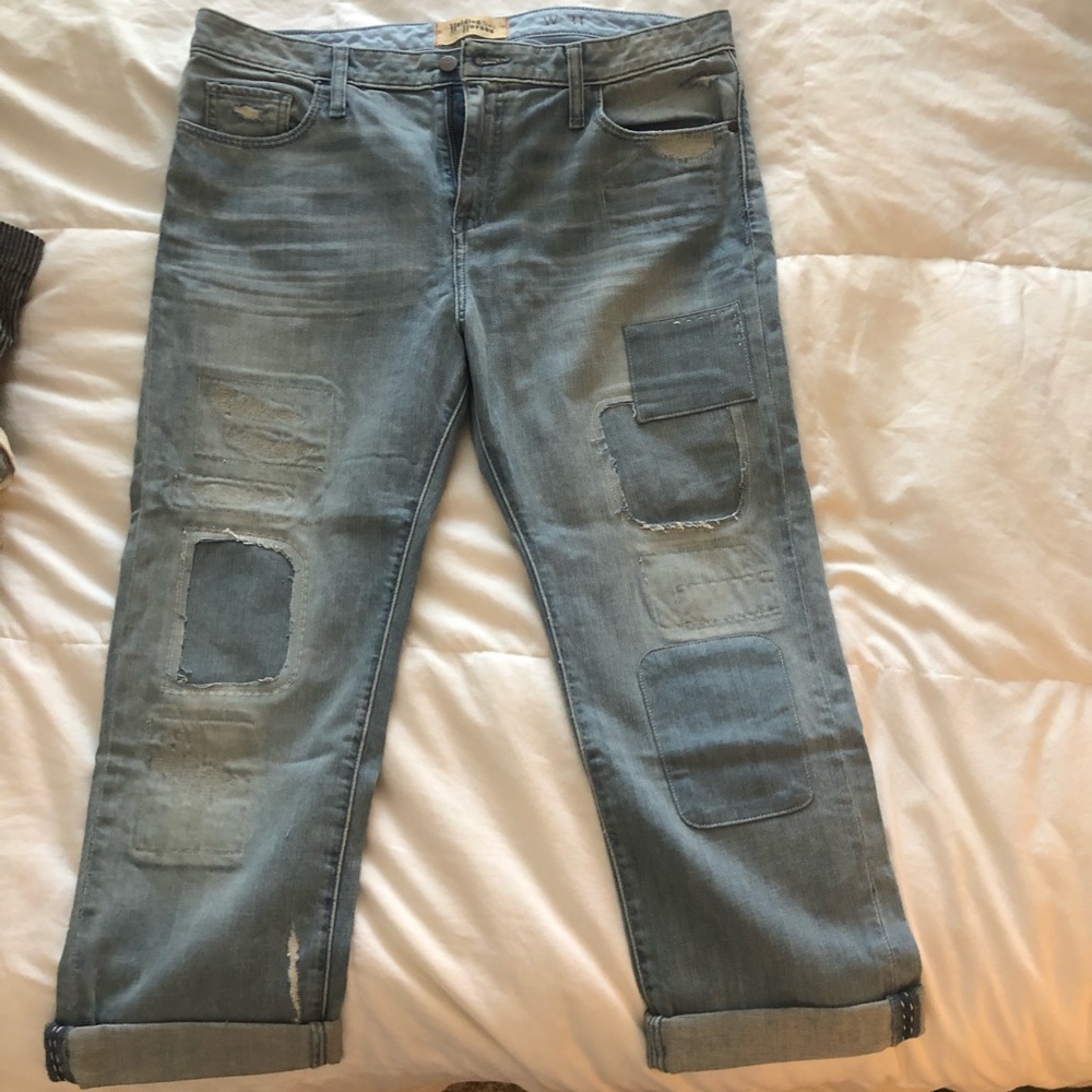 PATCHWORK MOM JEANS